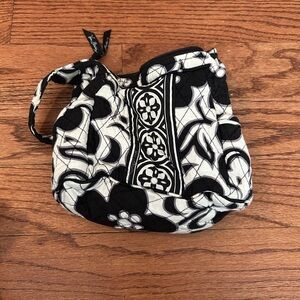 Vera Bradely Black and White Patterned Mini Bag